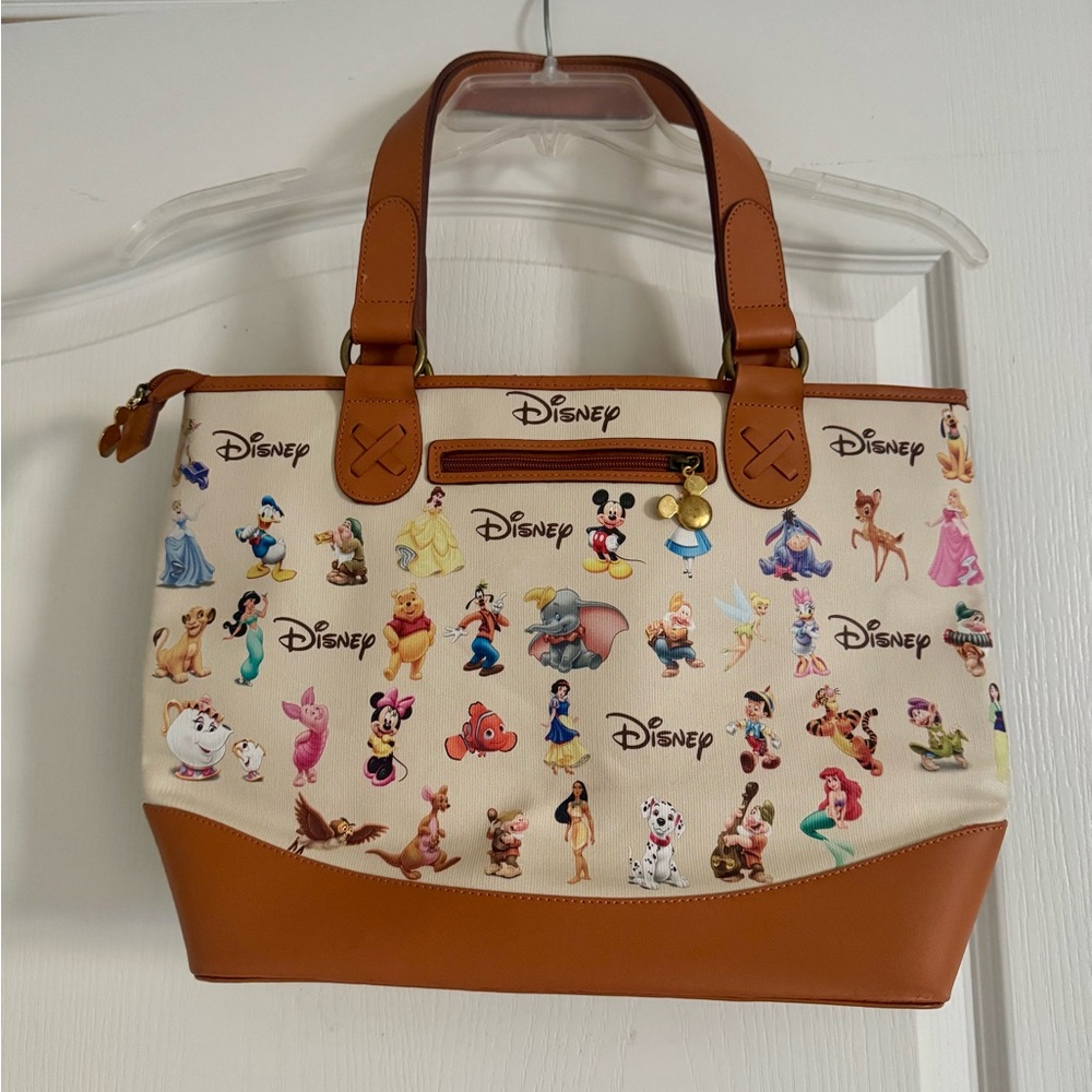 Disney Character Tote Bag - Brown and Cream